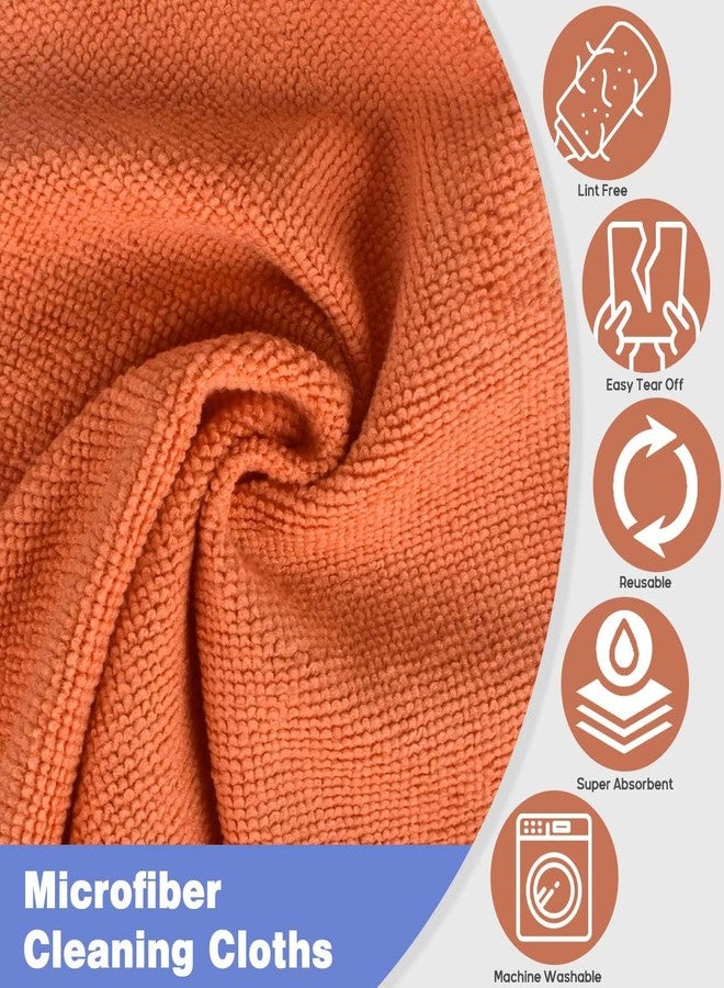 CONLI 4 Roll Microfiber Cleaning Cloth 80 Pack Reusable Microfiber Towels for Household Cleaning and Car Cleaning Easy Tear-Away and Lint Free - Image 2